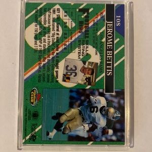 Jerome Bettis top stadium club football card.